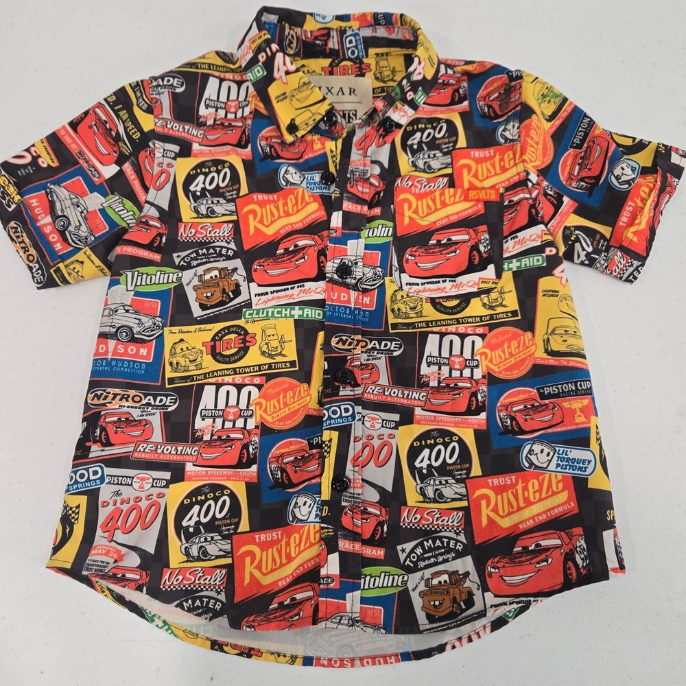 RSVLTS Disney Pixar Cars Lightning McQueen KUNUFLEX Shirt Toddler 3T